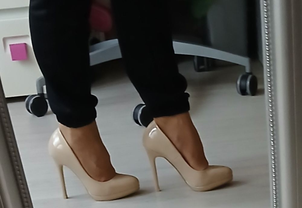 Buty szpilki czółenka obcasy 37
