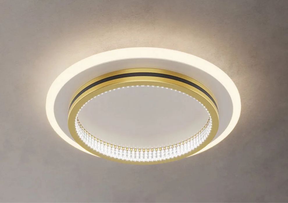 ХІТ 23W люстра потлочная с позолотой золотая светильник стельовий