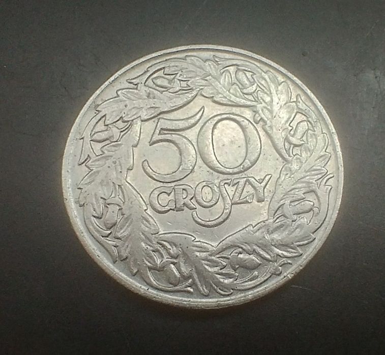 50 groszy z 1923 roku, stan bardzo dobry