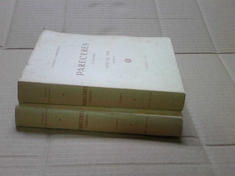 Pareceres X legislatura 2 volumes 1970