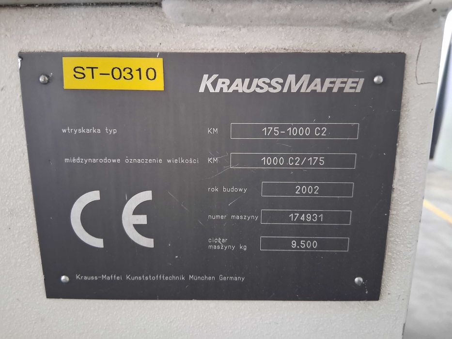 Wtryskarka KRAUSS MAFFEI KM175