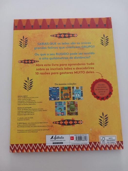 Livro 10 Razões para Gostares do LEÃO - NOVO