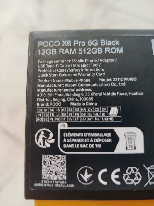 Poco X6 Pro 5g 12/512
