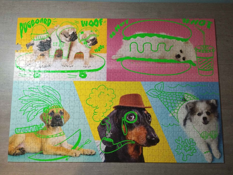 Puzzle trefl 1000 elementów psy