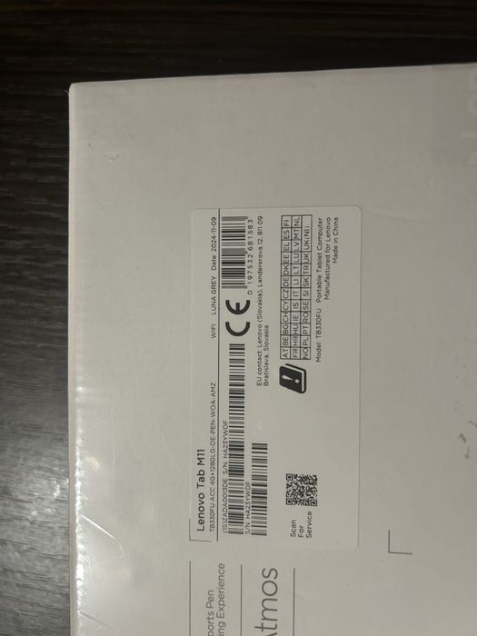 Планшет Lenovo Tab M11 TB330FU 4/128  Luna Grey + Pen + чехол