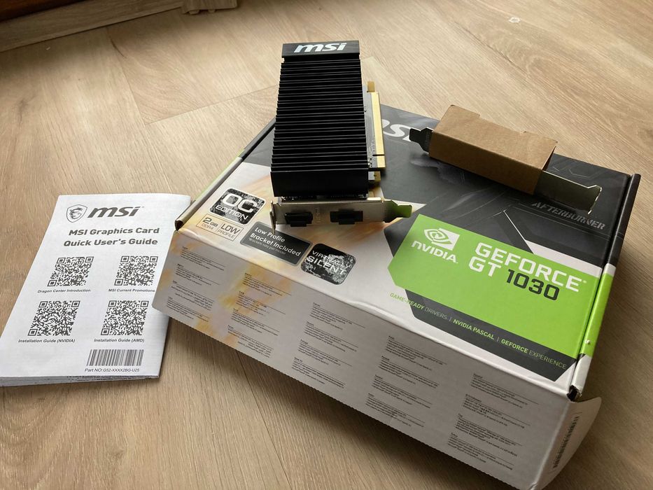 Karta graficzna MSI GeForce GT1030  LP OC 2GB DDR4 64 BIT