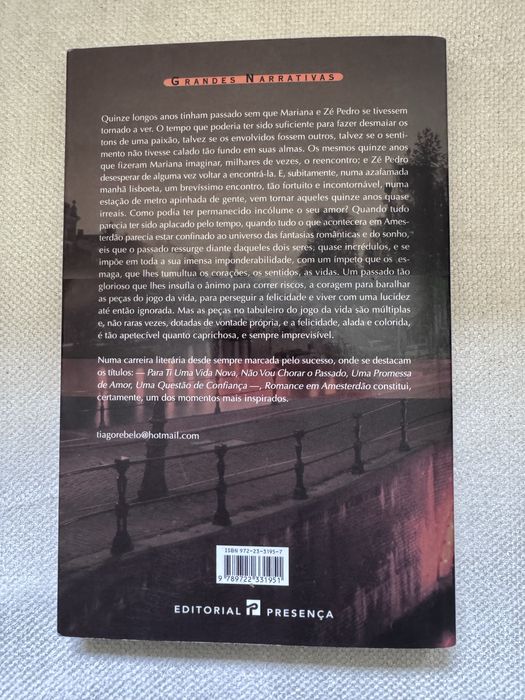 Livro Romance em Amesterdão