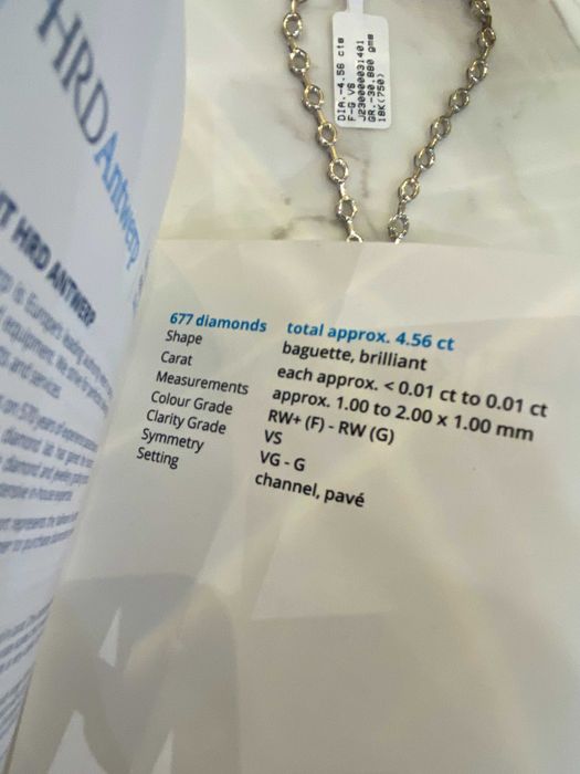 Kolia z diamentami Infinity 4.56 CT