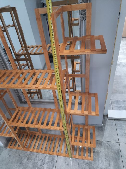 Kwietnik stojak bambusowy