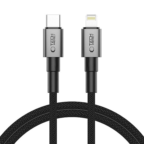 Kabel Tech-Protect UltraBoost DNA USB-C / Lightning PD27W/3A 100 cm -