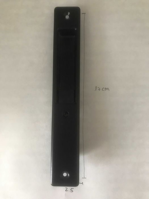 Fecho lateral de embutir para janelas de correr