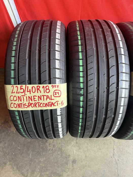 Pneus 225/40/18 + 255/35/18 Continental impecaveis