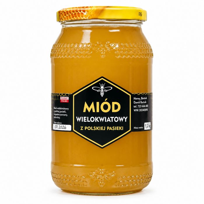 Miód Wielokwiatowy letni 1.2 kg