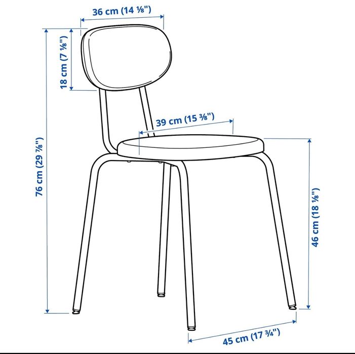 6 cadeiras novas IKEA