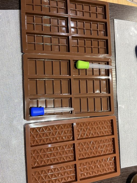 Formy do robienia czekolady 3 sztuki Nowe