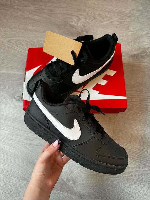 Buty Nike court borough low recraft biało czarne 40 sneakersy