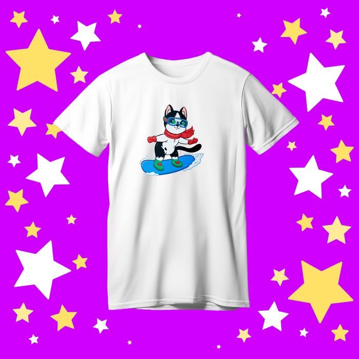 Футболка мерч канала А ну-ка Давай-ка "кот малыш Мурка Баффи Блогер