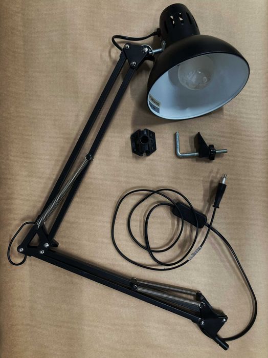 Lampka biurkowa Architekt czarna E27 Inspire