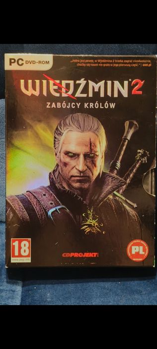 pudełkowe wydanie gry Wiedźmin 2: Zabójcy Królów