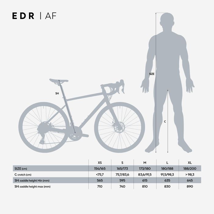 Bicicleta de Estrada de Endurance EDR AF Microshift Sword 2x10 V