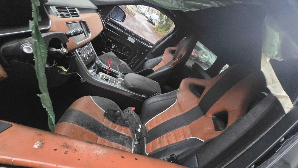 Range rover sport  svr fotele racaro kompletny środek