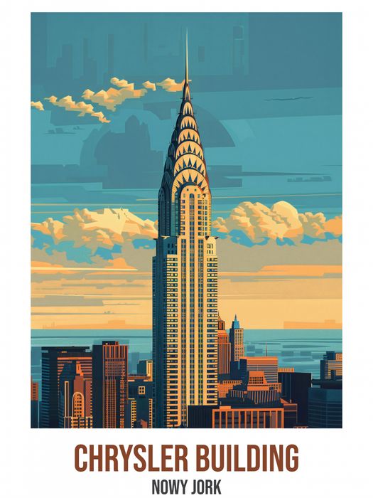 Plakat 15x20cm Chrysler Building