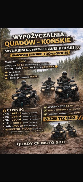 Wynajem Quadów – Adrenalina na Maxa!