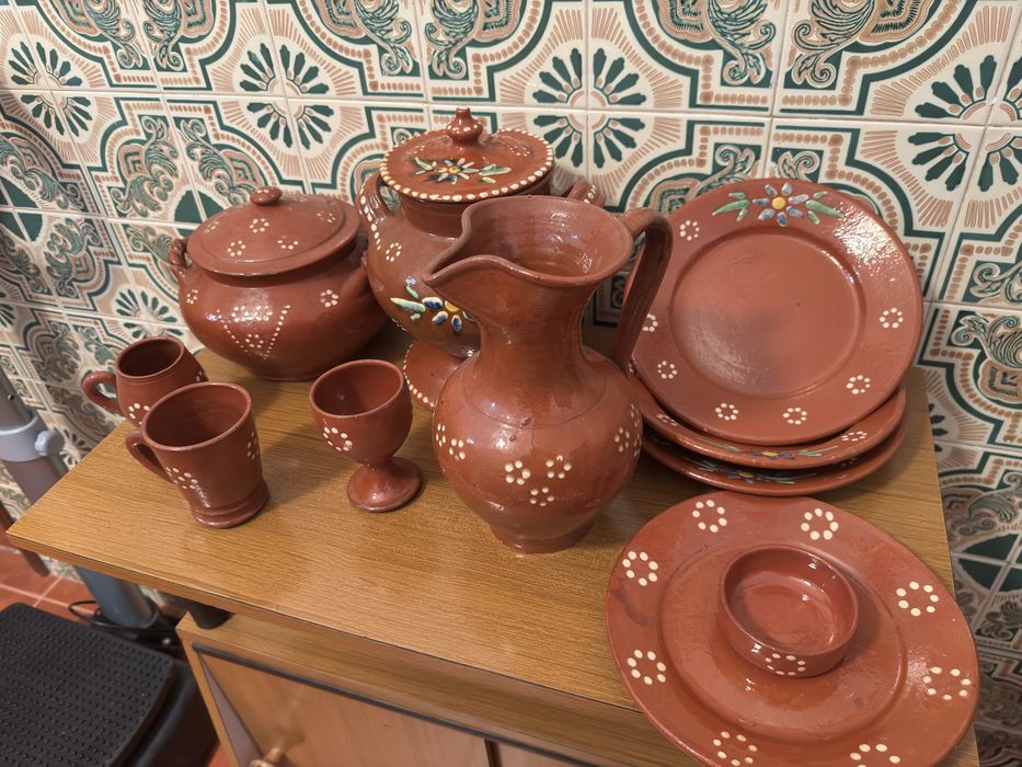 Conjunto de louça de barro | Em conjunto ou à peça