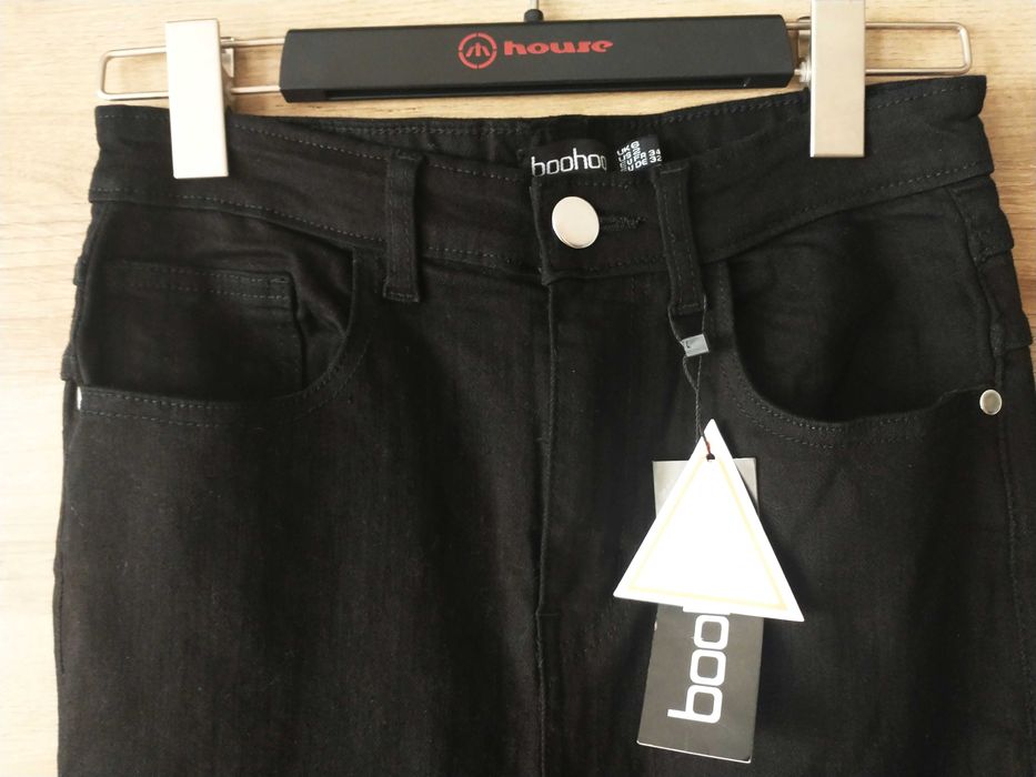Boohoo dzwony modelujące pupę wysoki stan rozporki tall