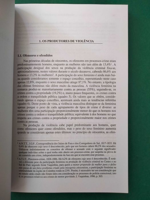 A Transformação da Violência no Século XIX - Aurízia Anica