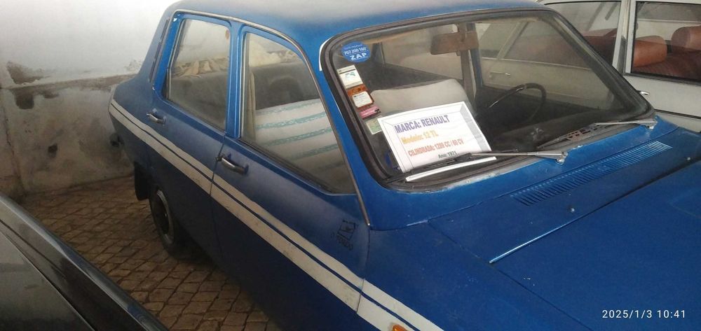 Vendo Renault 12 tl mt mau de chapa mas a funcionar