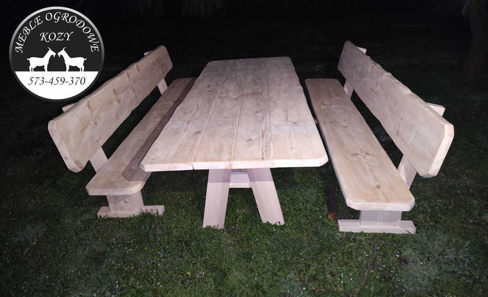 CENY DO KOŃCA LUTEGO Meble ogrodowe drewniane góralskie Lite drewno
