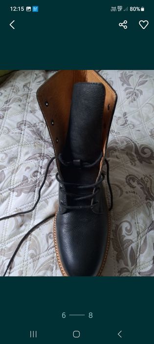 Skórzane buty firma Madewell