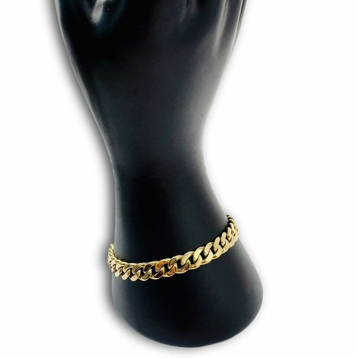 Złota bransoletka pancerka pr.585 w.28,43g