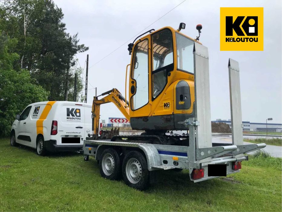 Wynajem - Minikoparka bez operatora 930kg lub 1500kg transport/laweta