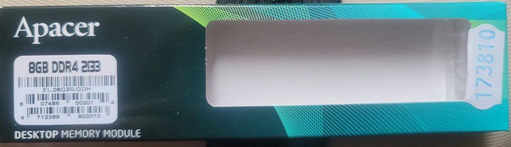 Продам память Apaccer 8 Gb DDR 4 2133