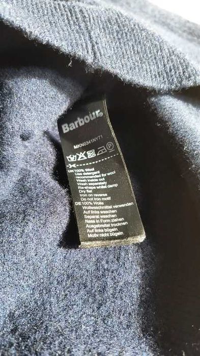 Wełniany sweter Barbour, 100% Wełna (jagnięca premium), Rozmiar M,