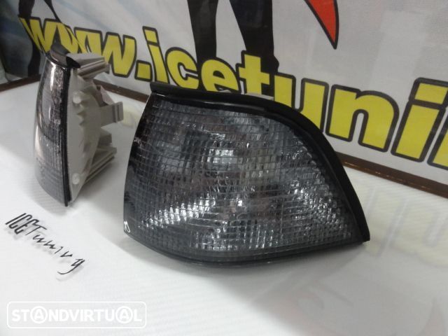 Pisca frontal bmw e36 sedan, touring 4 portas, compact  Fundo Smoke c/2 anos de garantia