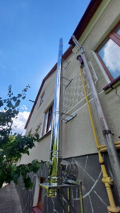 димохІд,димохідні труби,сендвіч труба,овал на комен,гільзування,монтаж