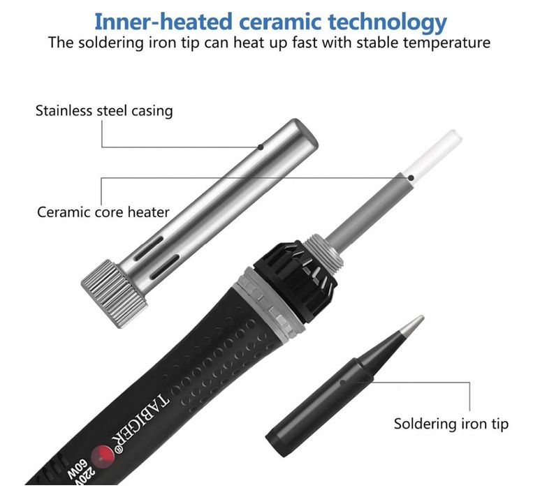 Elektroniczna lutownica Tabiger z regulowaną temperaturą 200-450C