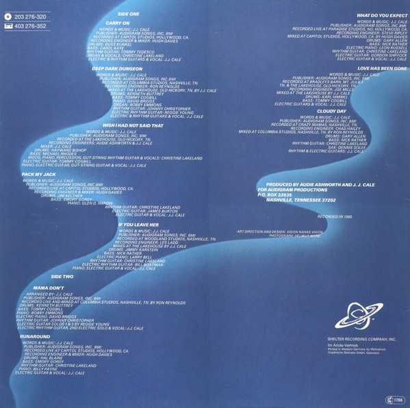 Виниловая пластинка - J.J. Cale ‎– Shades 1980 / NM