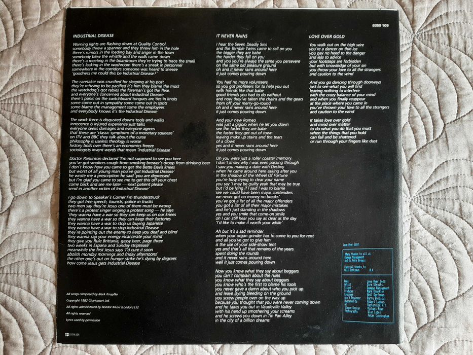 Dire Straits - Love Over Gold - França - Vinil LP