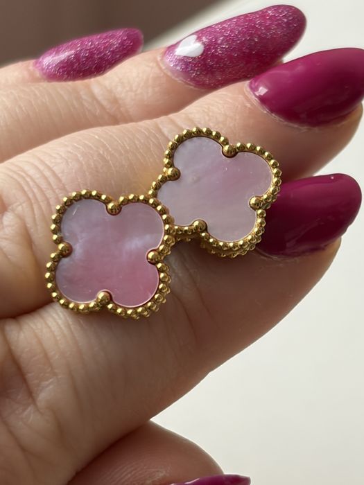 Kolczyki koniczynki lili