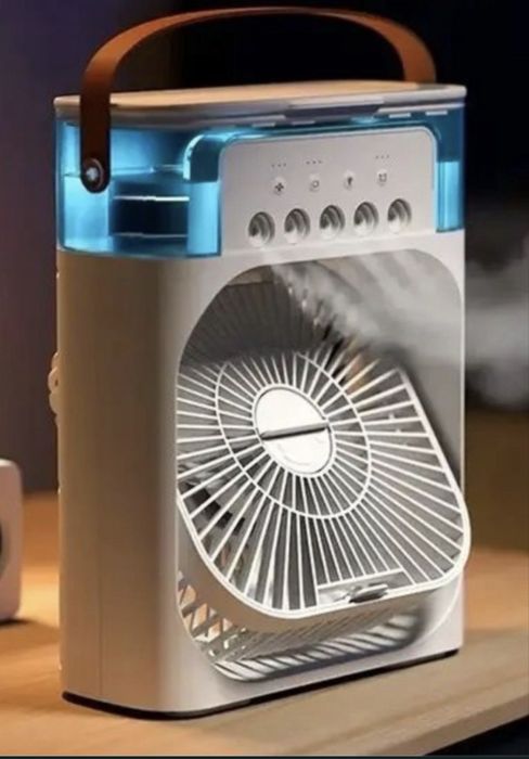 Портативний вентилятор-кондиціонер 2в1 USB, міні кондиціонер, зволожувач 900 мл