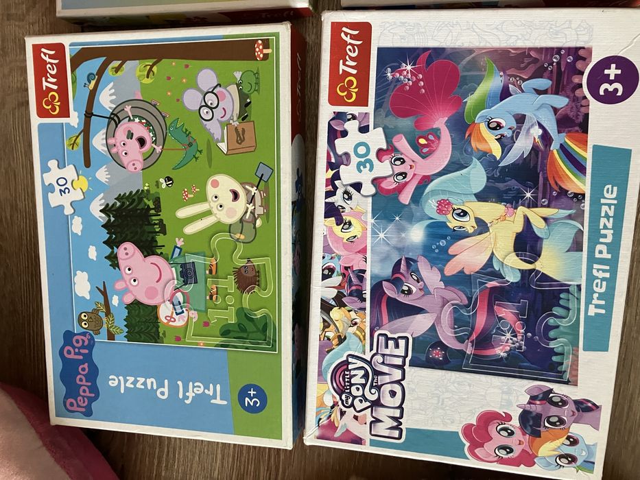 Zabawki dla dziewczynki, świnka peppa, puzzle, układanki, pluszaki