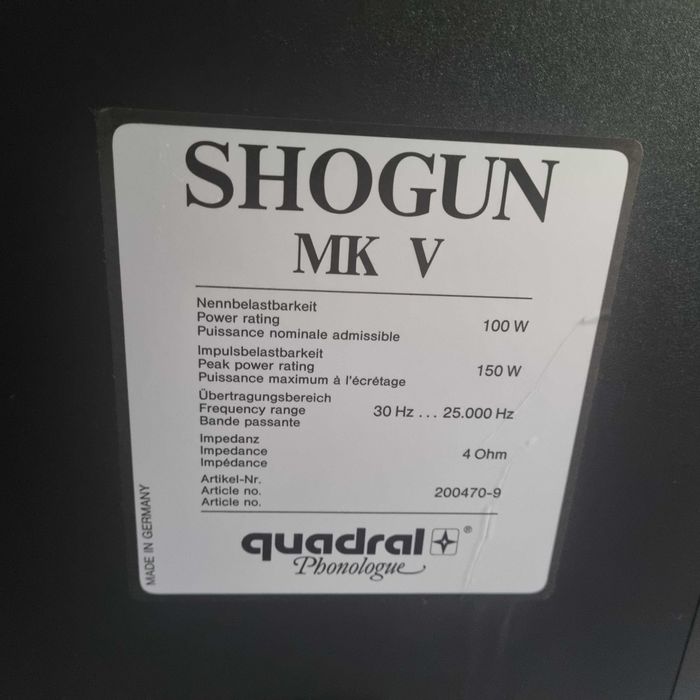 Kolumny Quadral MK V