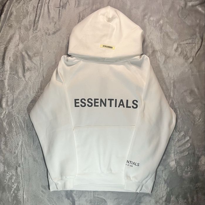 Hoodie Essentials Fear of God Branco / Off-White Original