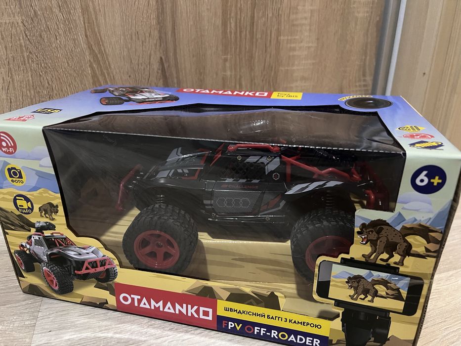 Машинка на радіокеруванні Otomanko баггі с камерою fpv  з підключенням