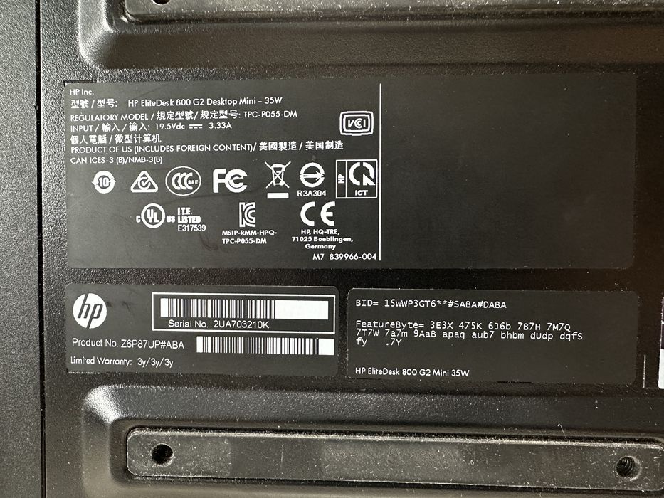 hp elitedesk 800 g2 mini - Персональные компьютеры - OLX.ua