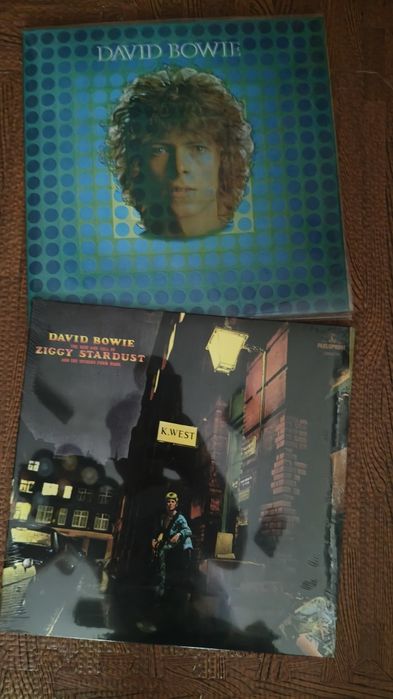 David Bowie 
 Space Oddity

David Bowie 
The Rise And Fall Of Ziggy Stardust And The Spiders From Mars

Novo e selado
50€